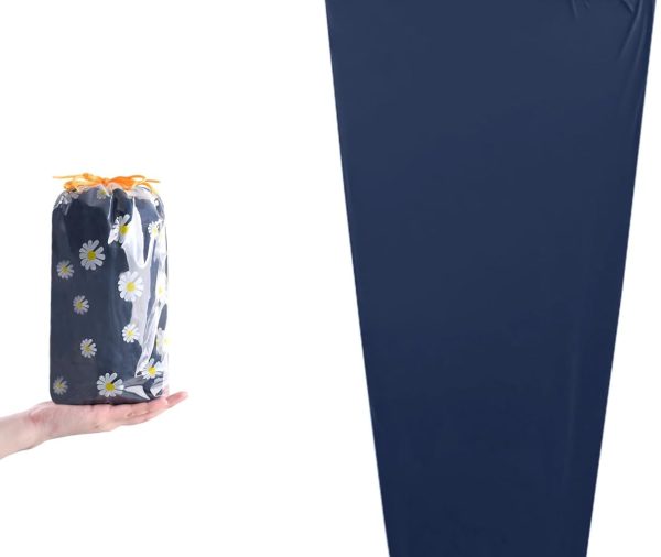 Insulated Sleeping Bag Liner, Mummy Sleeping Bag Liner Adult Sleep Sack Travel Sheets Camping Sheet Single Size 78.74" x 31.5" for Hotels Hostels Backpacking Hiking