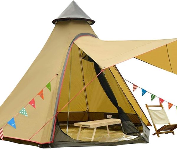 12'x10'x8'Dome Camping Tent 5-6 Person 4 Season Double Layers Waterproof Anti-UV Windproof Tents Family Outdoor Camping Tent