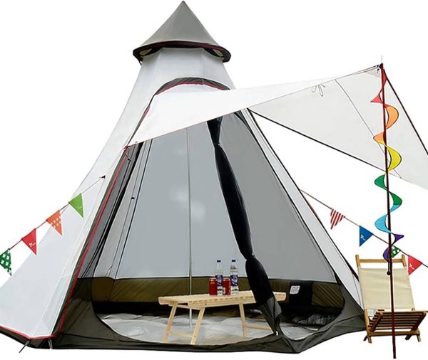 12'x10'x8'Dome Camping Tent 5-6 Person 4 Season Double Layers Waterproof Anti-UV Windproof Tents Family Outdoor Camping Tent