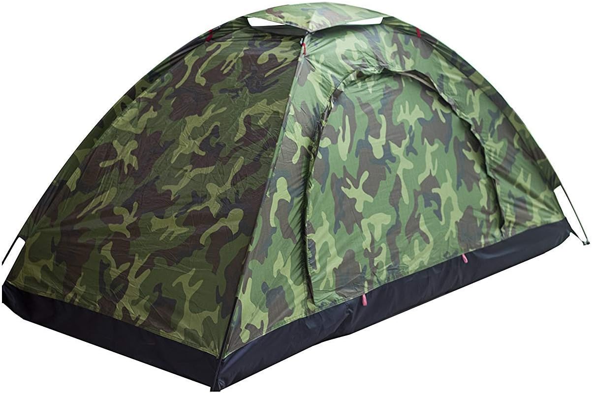 Tent Camouflage Camping Tent Backpacking Tent for Camping Hiking 【Outdoor Equipment】