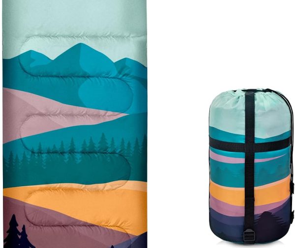 Sleeping Bags for Adults Kids,3 Seasons Cold Warm Weather Waterproof Lightweight Camping Sleeping Bags for Men and Women,Camping Outdoor Travel