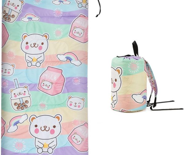 Kids Sleeping Bag for Camping - Lightweight 3 Season Backpacking Sleeping Bag, Compact Child Sleeping Bag for Girls and Boys, Waterproof Youth Sleeping Bag for Outdoor by