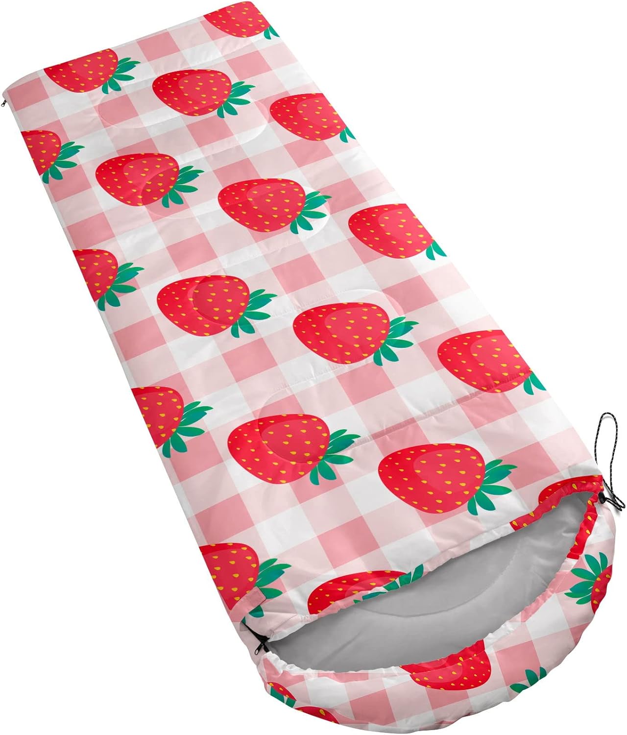 Kids Sleeping Bag for Boys Girls,Rocket Moon Print-Lightweight Warm Portable Outdoor Indoor-Waterproof Cold Weather Resistant Sleeping Bag for Camping Hiking - Image 2