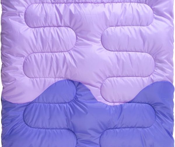 Sleeping Bag - Double Camping Sleeping Bags 2 Person for Adults Kids Boys Girls for Hiking Backpacking - Warm Cold Weather Lightweight Portable with Compression Bag for Indoors Outdoors Activities